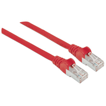 Intellinet 0.5m CAT6a S FTP kabel sieciowy Czerwony 0,5 m S FTP (S-STP)