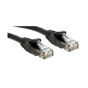 Lindy Cat.6 UTP 0.3m kabel sieciowy Czarny 0,3 m Cat6 U UTP (UTP)