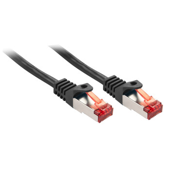 Lindy Rj45 Rj45 Cat6 1m kabel sieciowy Czarny S FTP (S-STP)