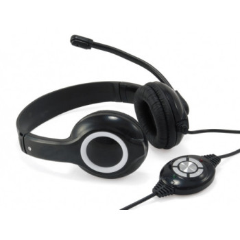 Conceptronic CCHATSTARU2B słuchawki zestaw słuchawkowy Przewodowa Opaska na głowę Połączenia muzyka USB Typu-A Czarny, Czerwony