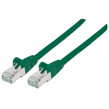 Intellinet 350594 kabel sieciowy Zielony 0,5 m Cat6a S FTP (S-STP)