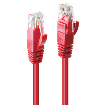 Lindy 48034 kabel sieciowy Czerwony 3 m Cat6 U UTP (UTP)