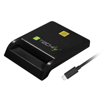 Techly I-CARD CAM-USB2TYC czytnik do kart chipowych Wewnętrzna USB USB 2.0 Czarny