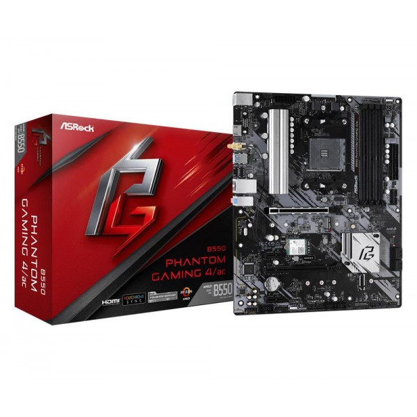 Mainboard ASROCK AMD B550 SAM4 ATX 2xPCI-Express 3.0 1x 1xPCI-Express 3.0 4x 1xM.2 1xPCI-Express 4.0 16x Memory DDR4 Memory slot Mainboard ASROCK AMD B550 SAM4 ATX 2xPCI-Express 3.0 1x 1xPCI-Express 3.0 4x 1xM.2 1xPCI-Express 4.0 16x Memory DDR4 Memory slot