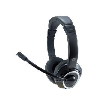 Conceptronic POLONA Zestaw słuchawkowy Przewodowa Opaska na głowę Połączenia muzyka USB Typu-A Czarny