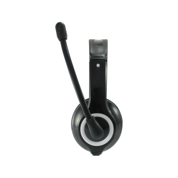 Equip 245301 słuchawki zestaw słuchawkowy Przewodowa Opaska na głowę Połączenia muzyka USB Typu-A Czarny