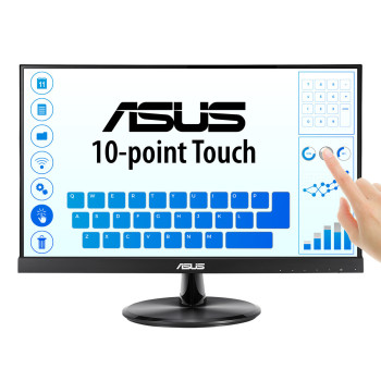 ASUS VT229H monitor komputerowy 54,6 cm (21.5") 1920 x 1080 px Full HD LED Ekran dotykowy Czarny