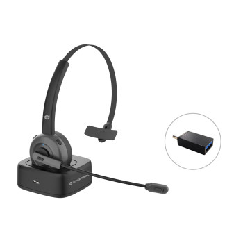 Conceptronic POLONA03BD słuchawki zestaw słuchawkowy Bezprzewodowy Opaska na głowę Biuro centrum telefoniczne Bluetooth