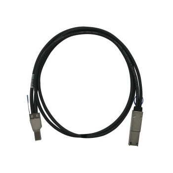 QNAP CAB-SAS05M-8644-8088 kabel SAS 1 m Czarny, Metaliczny