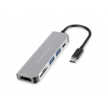 Conceptronic DONN02G stacja dokująca USB 3.2 Gen 1 (3.1 Gen 1) Type-C Aluminium