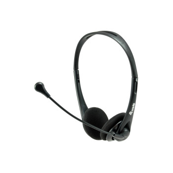 Equip 245305 słuchawki zestaw słuchawkowy Przewodowa Opaska na głowę Biuro centrum telefoniczne USB Typu-A Czarny