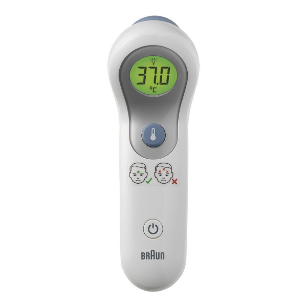 Braun BNT300WE termometr elektroniczny Termometr z funkcją teledetekcji Biały Czoło Przyciski Braun BNT300WE termometr elektroniczny Termometr z funkcją teledetekcji Biały Czoło Przyciski