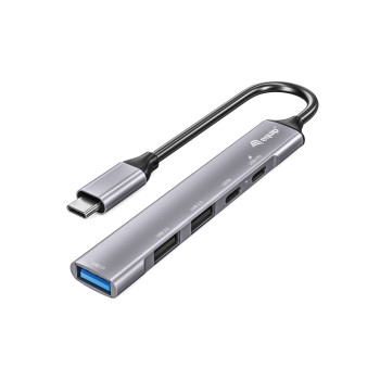 Equip 128962 huby i koncentratory USB 3.2 Gen 1 (3.1 Gen 1) Type-C 5000 Mbit s Srebrny