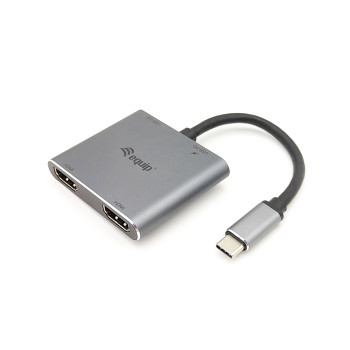 Equip 133484 stacja dokująca USB 3.2 Gen 1 (3.1 Gen 1) Type-C Srebrny