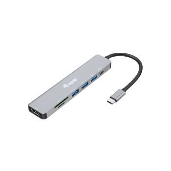 Equip 133494 stacja dokująca Przewodowa USB 3.2 Gen 1 (3.1 Gen 1) Type-C Srebrny
