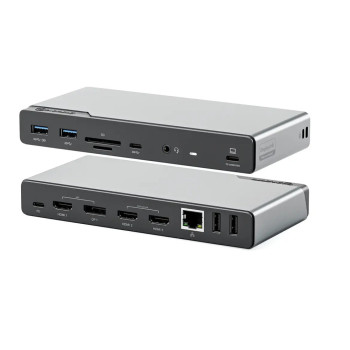 ALOGIC DV4 Przewodowa USB 3.2 Gen 1 (3.1 Gen 1) Type-C Szary