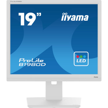 iiyama ProLite B1980D-W5 monitor komputerowy 48,3 cm (19") 1280 x 1024 px SXGA LCD Biały