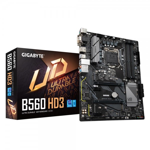 Mainboard GIGABYTE Intel B560 LGA1200 ATX Memory DDR4 Memory slots 4 2xPCI-Express 3.0 1x 1xPCI-Express 3.0 4x 1xPCI-Express 4.0 Mainboard GIGABYTE Intel B560 LGA1200 ATX Memory DDR4 Memory slots 4 2xPCI-Express 3.0 1x 1xPCI-Express 3.0 4x 1xPCI-Express 4.0