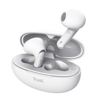 Trust Yavi Zestaw słuchawkowy True Wireless Stereo (TWS) Douszny Połączenia muzyka USB Type-C Bluetooth Biały