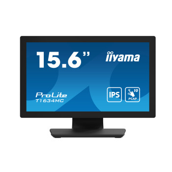 iiyama ProLite T1634MC-B1S monitor komputerowy 39,6 cm (15.6") 1920 x 1080 px Full HD LED Ekran dotykowy Czarny