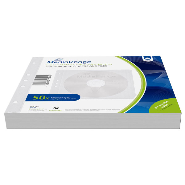 MediaRange Case sleeve f 2 Disc wht 50er Pack MediaRange Case sleeve f 2 Disc wht 50er Pack