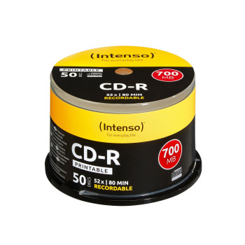 Intenso CD-R 700MB / 80min printable 50 Discs