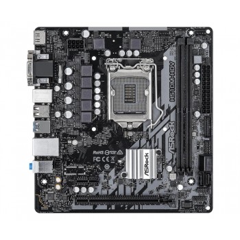 Mainboard ASROCK Intel H510 LGA1200 MicroATX 1xPCI-Express 3.0 16x 1xPCI-Express 4.0 16x Memory DDR4 1x15pin D-sub 1xDVI 1xHDMI 