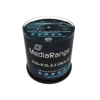 MediaRange Blank Dvd 8.5 Gb Dvd+R Dl 100 Pc(S)