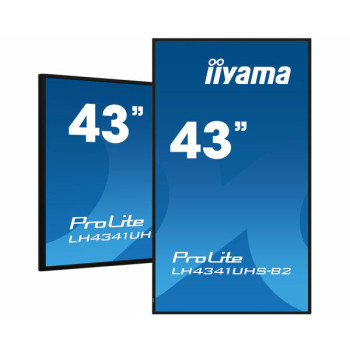 iiyama LH4341UHS-B2 signage display 108 cm (42.5") LCD 500 cd m² 4K Ultra HD Procesor wbudowany Android 8.0 18 7