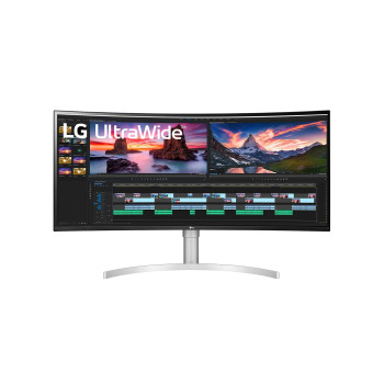 LG 38WN95CP-W monitor komputerowy 96,5 cm (38") 3840 x 1600 px Quad HD+ QLED Biały