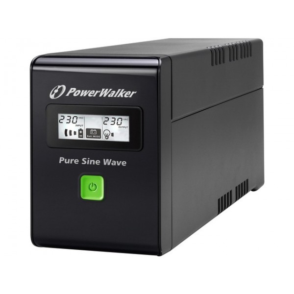 UPS LINE-INTERACTIVE 800VA 2X SCHUKO OUT RJ11/45 IN/OUT, USB, LCD, PURE SINE WAVE UPS LINE-INTERACTIVE 800VA 2X SCHUKO OUT RJ11/45 IN/OUT, USB, LCD, PURE SINE WAVE