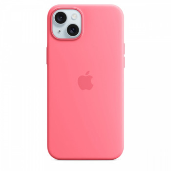 Etui silikonowe z MagSafe do iPhonea 15 Plus - różowe