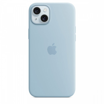 Etui silikonowe z MagSafe do iPhonea 15 Plus - jasnoniebieskie