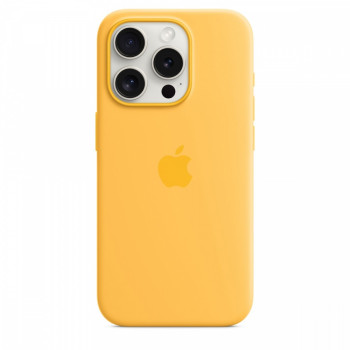 Etui silikonowe z MagSafe do iPhonea 15 Pro - sunshine