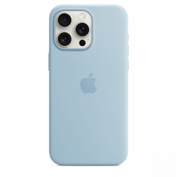 Etui silikonowe z MagSafe do iPhonea 15 Pro Max - jasnoniebieskie