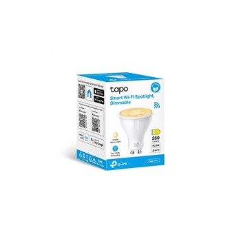 TP-Link Tapo L610 chytrá WiFi stmívatelná LED žárovka (bílá,2700K,350lm,2,4GHz,GU10)