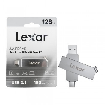 MEMORY DRIVE FLASH USB3 128GB/D30C LJDD30C128G-BNSNG LEXAR