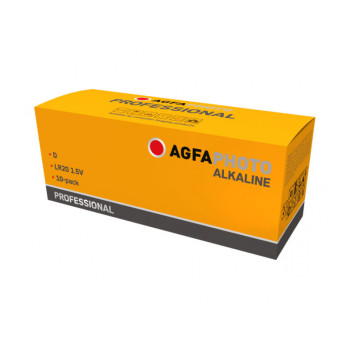 AGFAPHOTO Professional Mono D Battery Alkaline 1.5V (10-Pack)