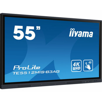 iiyama TE5512MIS-B3AG signage display Kiosk 139,7 cm (55") LCD Wi-Fi 400 cd m² 4K Ultra HD Czarny Ekran dotykowy Procesor