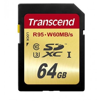 MEMORY MICRO SDXC 64GB W/ADAPT/UHS-3 TS64GSDU3 TRANSCEND
