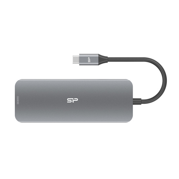 Silicon Power SR30 Dokujący USB 3.2 Gen 1 (3.1 Gen 1) Type-C Szary, Metaliczny Silicon Power SR30 Dokujący USB 3.2 Gen 1 (3.1 Gen 1) Type-C Szary, Metaliczny