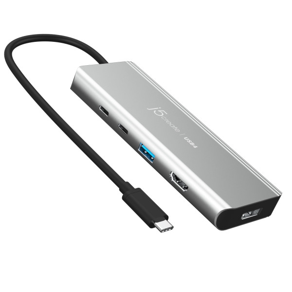 j5create JCD401 Przewodowa USB 3.2 Gen 2 (3.1 Gen 2) Type-C Srebrny j5create JCD401 Przewodowa USB 3.2 Gen 2 (3.1 Gen 2) Type-C Srebrny