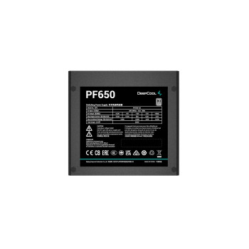 DeepCool PF650 moduł zasilaczy 650 W 20+4 pin ATX ATX Czarny