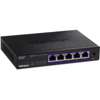 TRENDnet 5-Port Unmanaged 2.5G Switch (V1.1R) TEG-S350, Unmanaged, Gigabit Ethernet (10/100/1000), Full duplex, Wall mountable