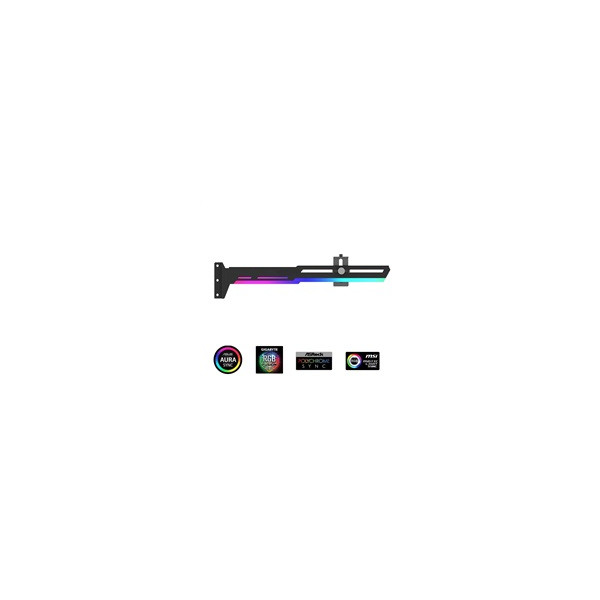 1stCool Podpěra GPU Kovový držák ARGB, černá 1stCool Podpěra GPU Kovový držák ARGB, černá
