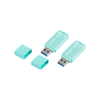 Goodram 2-PACK UME3-0640CRR11-2P pamięć USB 128 GB USB Typu-A 3.2 Gen 1 (3.1 Gen 1) Turkusowy