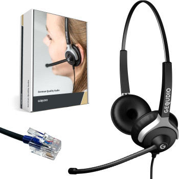 GEQUDIO Headset 2-Ohr für Cisco mit Kabel