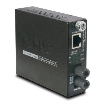 Planet 10/100Base-TX to 100Base-FX (ST) Smart Media Converter