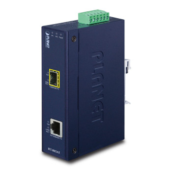 Planet IP30 Slim type Industrial Fast Ethernet Media Converter SFP (-40 to 75 degree C)