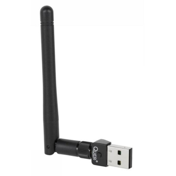 Karta sieciowa WIFI 802.11 b/g/n USB Quer z anteną Karta sieciowa WIFI 802.11 b/g/n USB Quer z anteną
